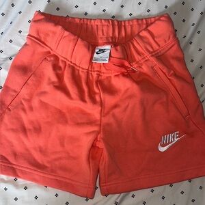 Nike Coral Color Sweat Shorts NWOT
